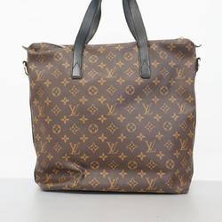 Louis Vuitton Tote Bag Monogram Macassar Kitan M40388 Brown Black Men's