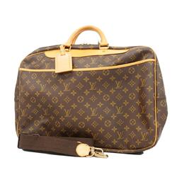 Louis Vuitton Boston Bag Monogram Alize 24H M41399 Brown Men's Women's