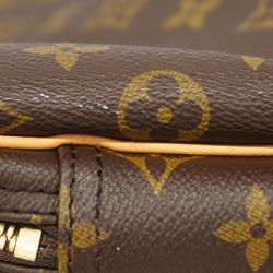 Louis Vuitton Boston Bag Monogram Alize 24H M41399 Brown Men's Women's