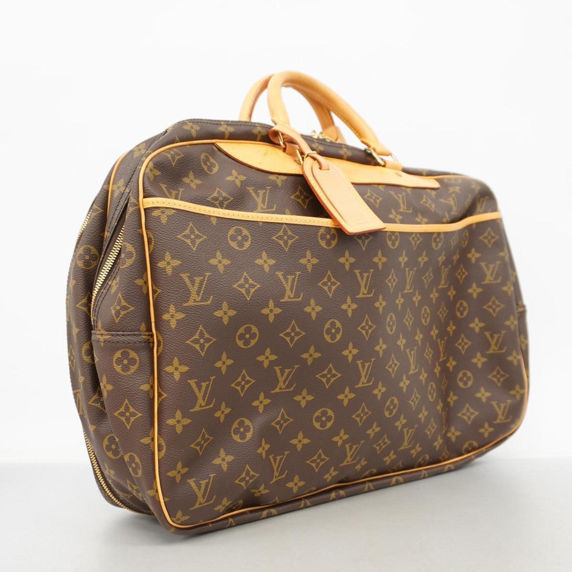 Louis Vuitton Boston Bag Monogram Alize 24H M41399 Brown Men's Women's