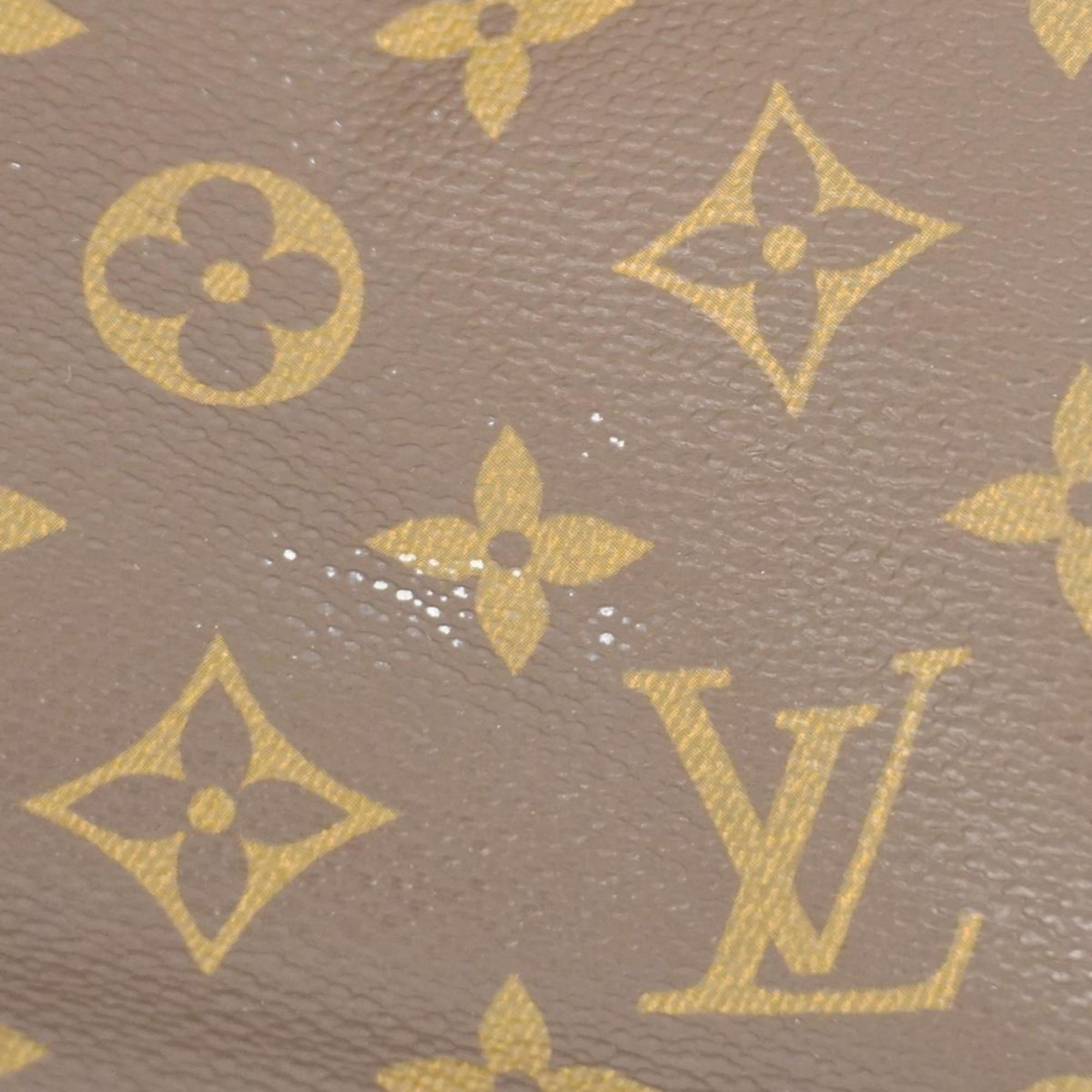 Louis Vuitton Boston Bag Monogram Alize 24H M41399 Brown Men's Women's