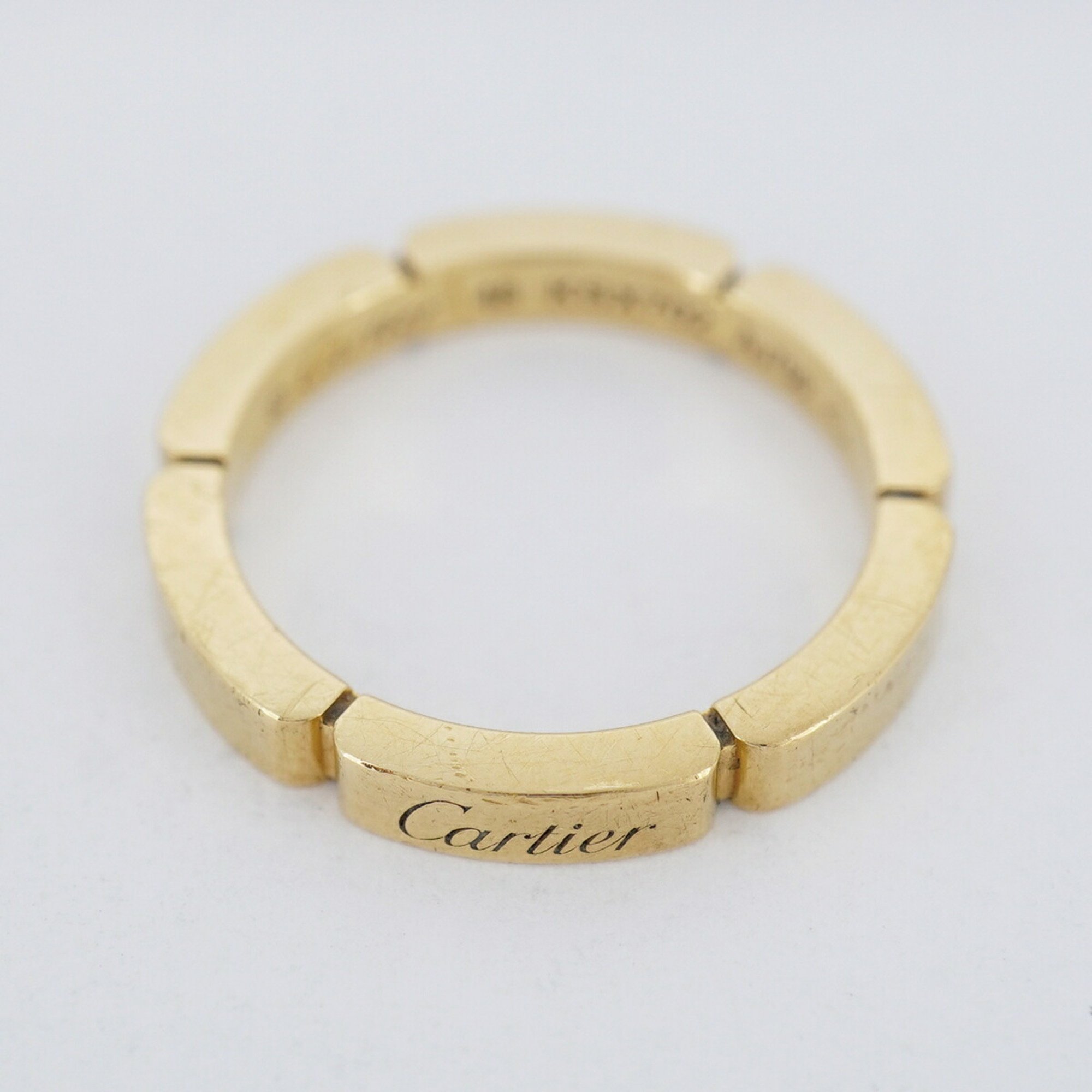 Cartier Ring Maillon Panthere K18YG Yellow Gold Size 8 Ladies