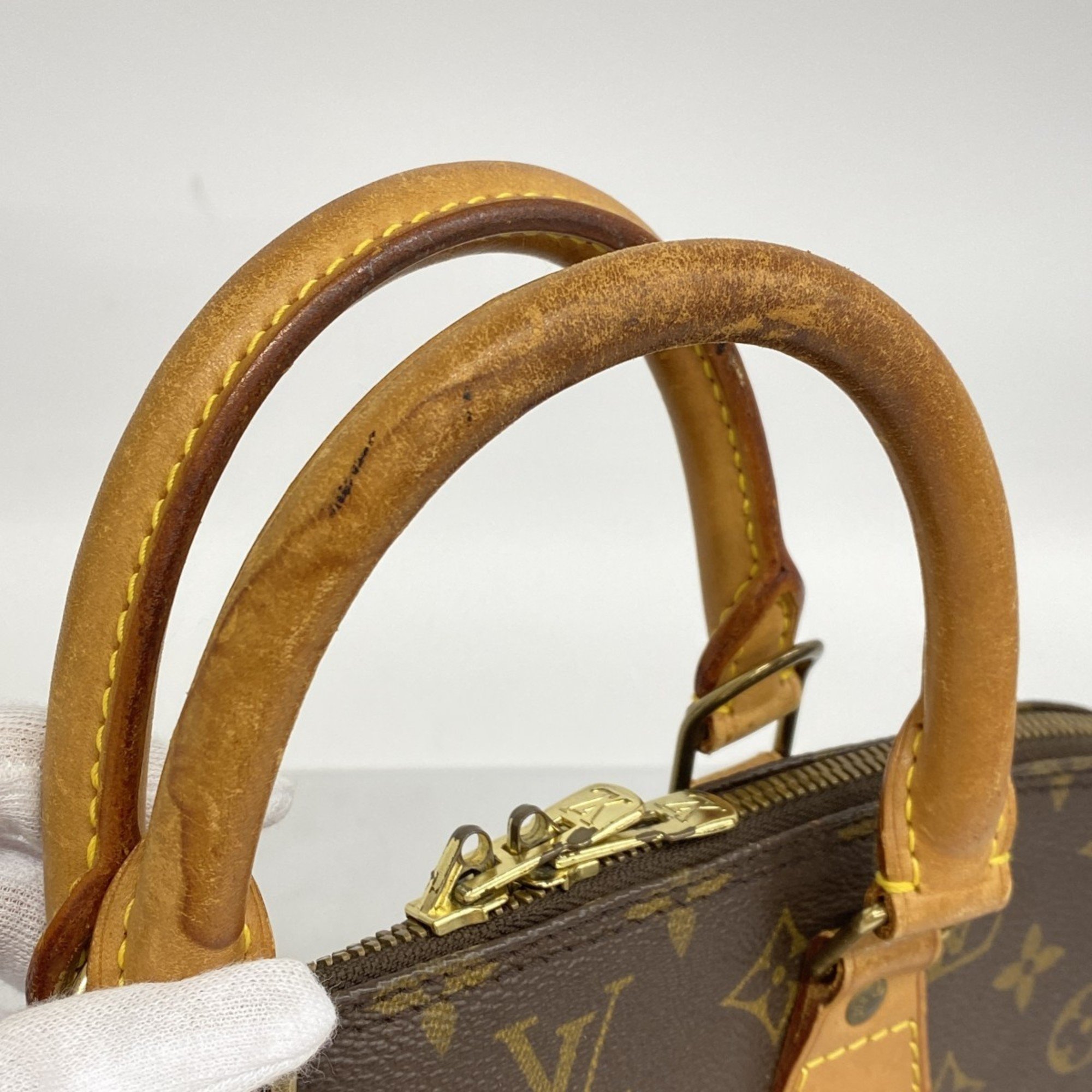 Louis Vuitton handbag Monogram Alma M51130 Brown ladies