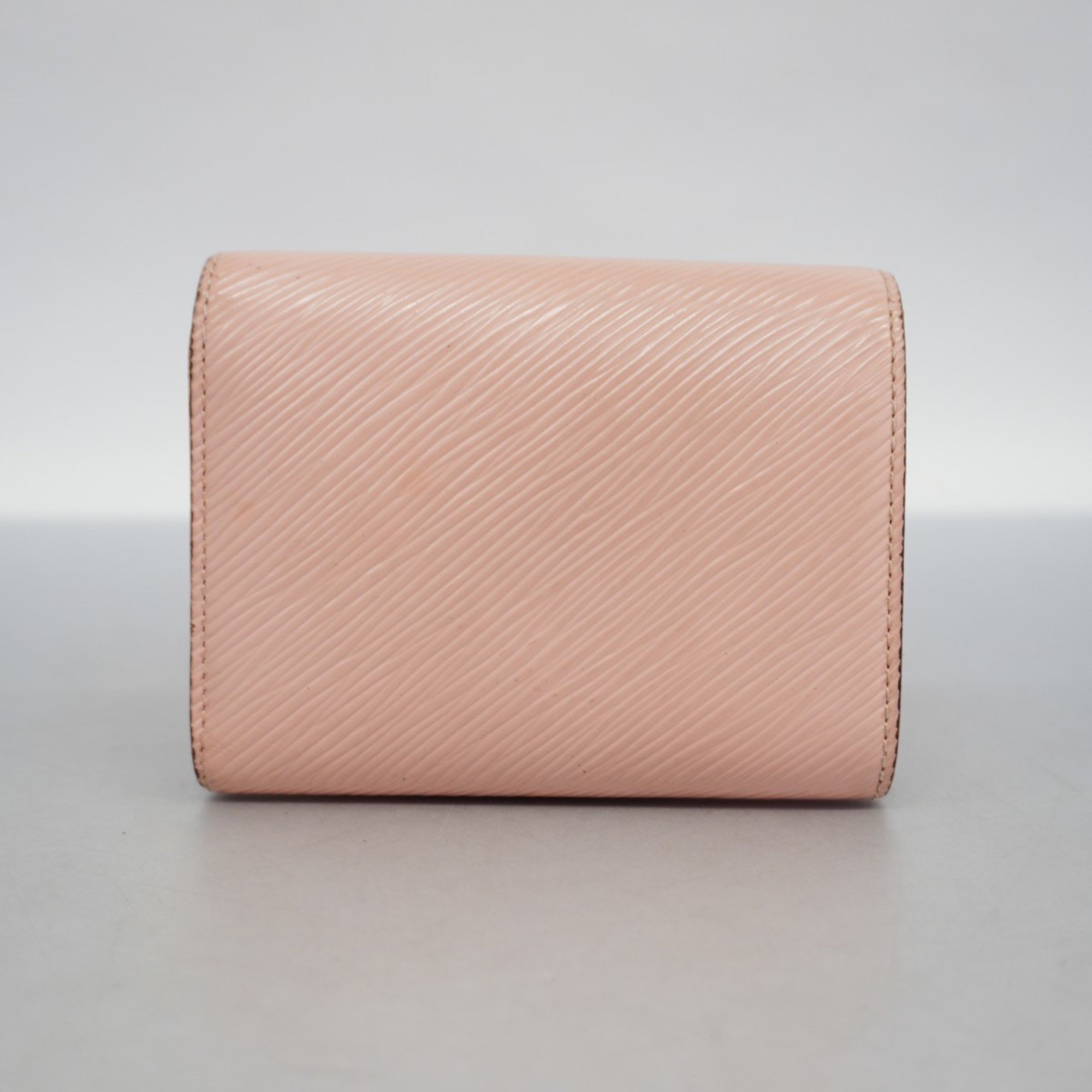 Louis Vuitton Tri-fold Wallet Epi Portefeuille Twist Compact M62934 Rose Ballerine Ladies