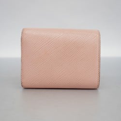 Louis Vuitton Tri-fold Wallet Epi Portefeuille Twist Compact M62934 Rose Ballerine Ladies