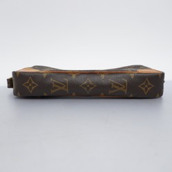 Louis Vuitton Clutch Bag Monogram Marly Dragonne PM M51827 Brown Men's