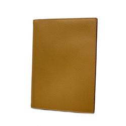 Hermes Agenda GM Notebook Cover, T Stamped, Epsom Leather, Biscuit, Men's, Women's