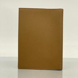 Hermes Agenda GM Notebook Cover, T Stamped, Epsom Leather, Biscuit, Men's, Women's