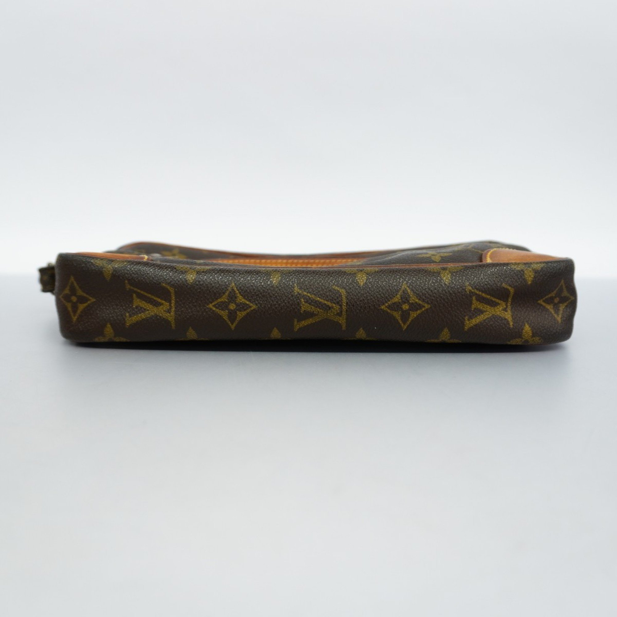 Louis Vuitton Clutch Bag Monogram Marly Dragonne M51825 Brown Men's