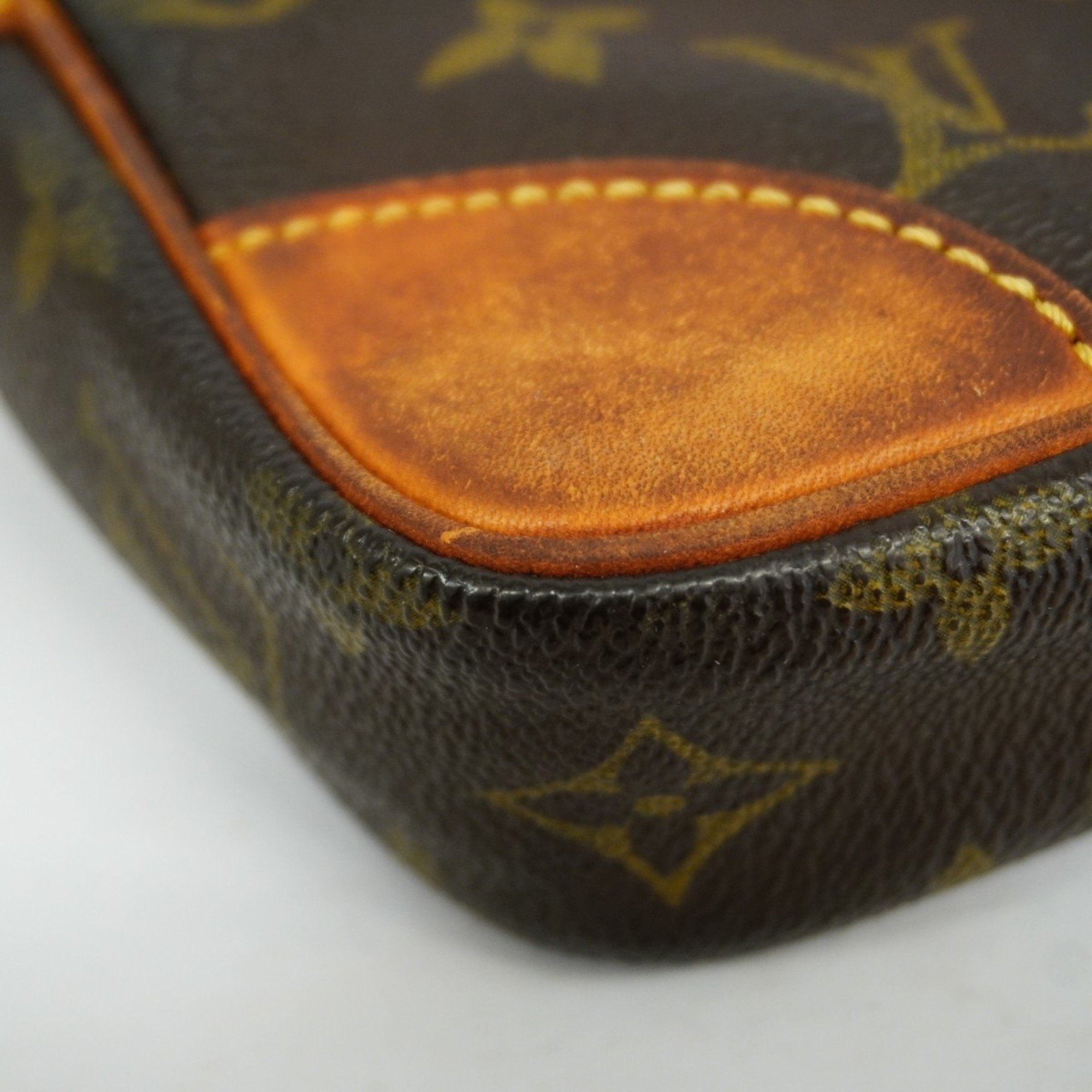 Louis Vuitton Clutch Bag Monogram Marly Dragonne M51825 Brown Men's