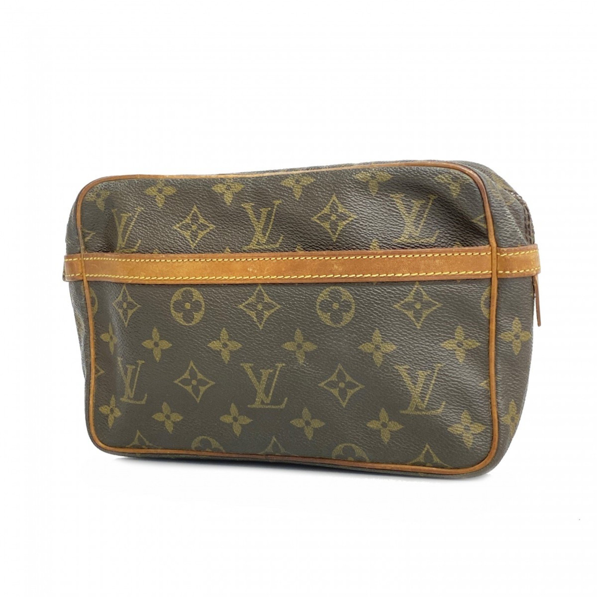 Louis Vuitton Clutch Bag Monogram Compiegne 23 M51847 Brown Women's