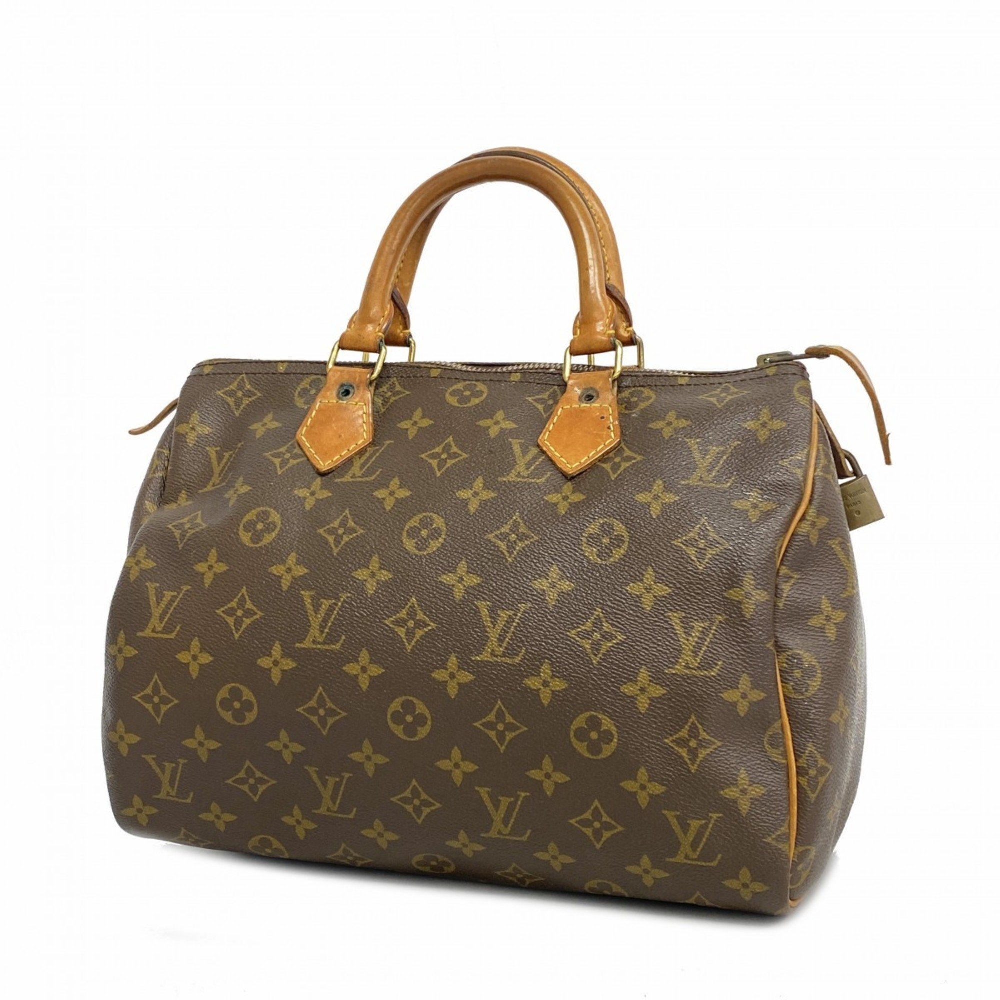 Louis Vuitton Handbag Monogram Speedy 30 M41108 Brown Ladies