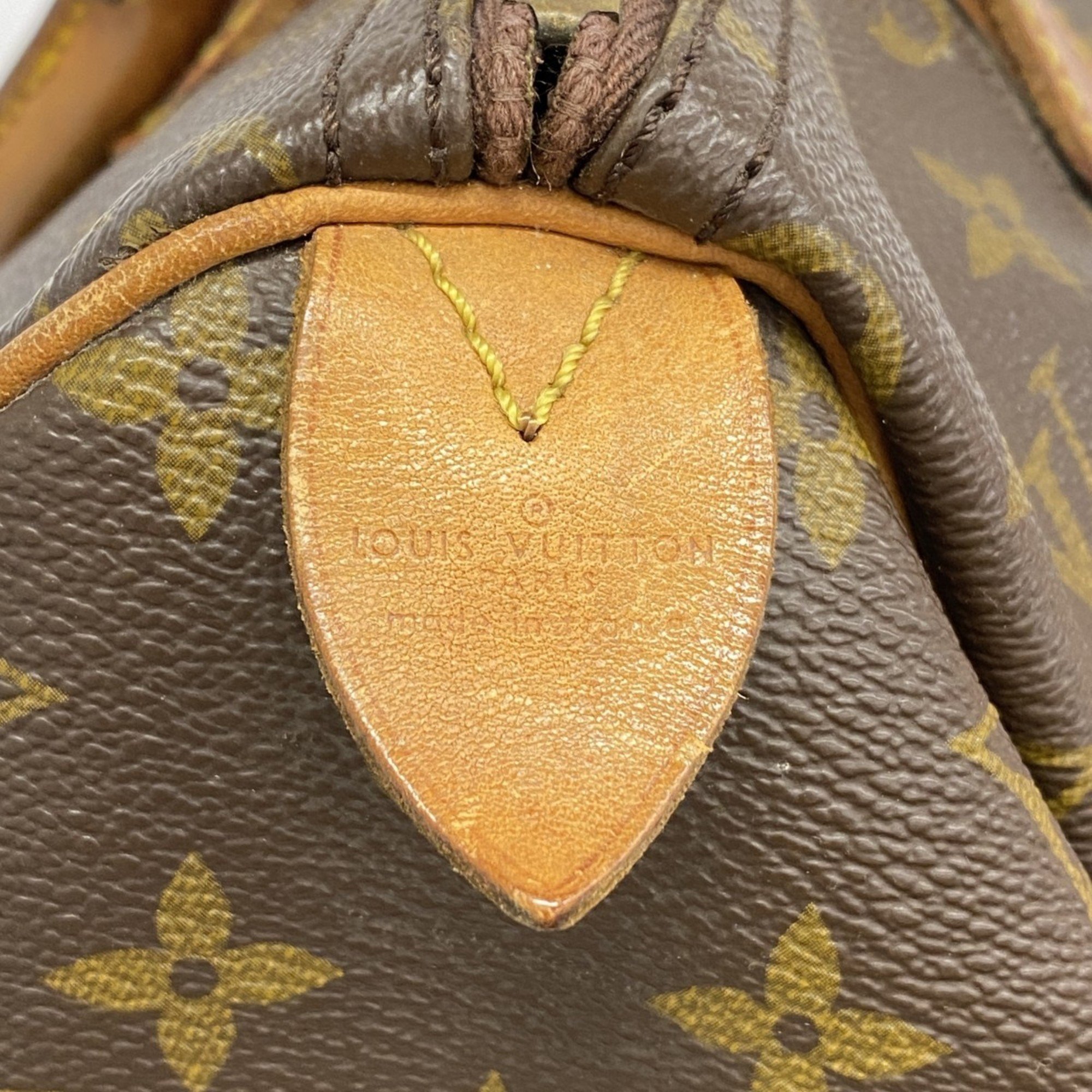 Louis Vuitton Handbag Monogram Speedy 30 M41108 Brown Ladies