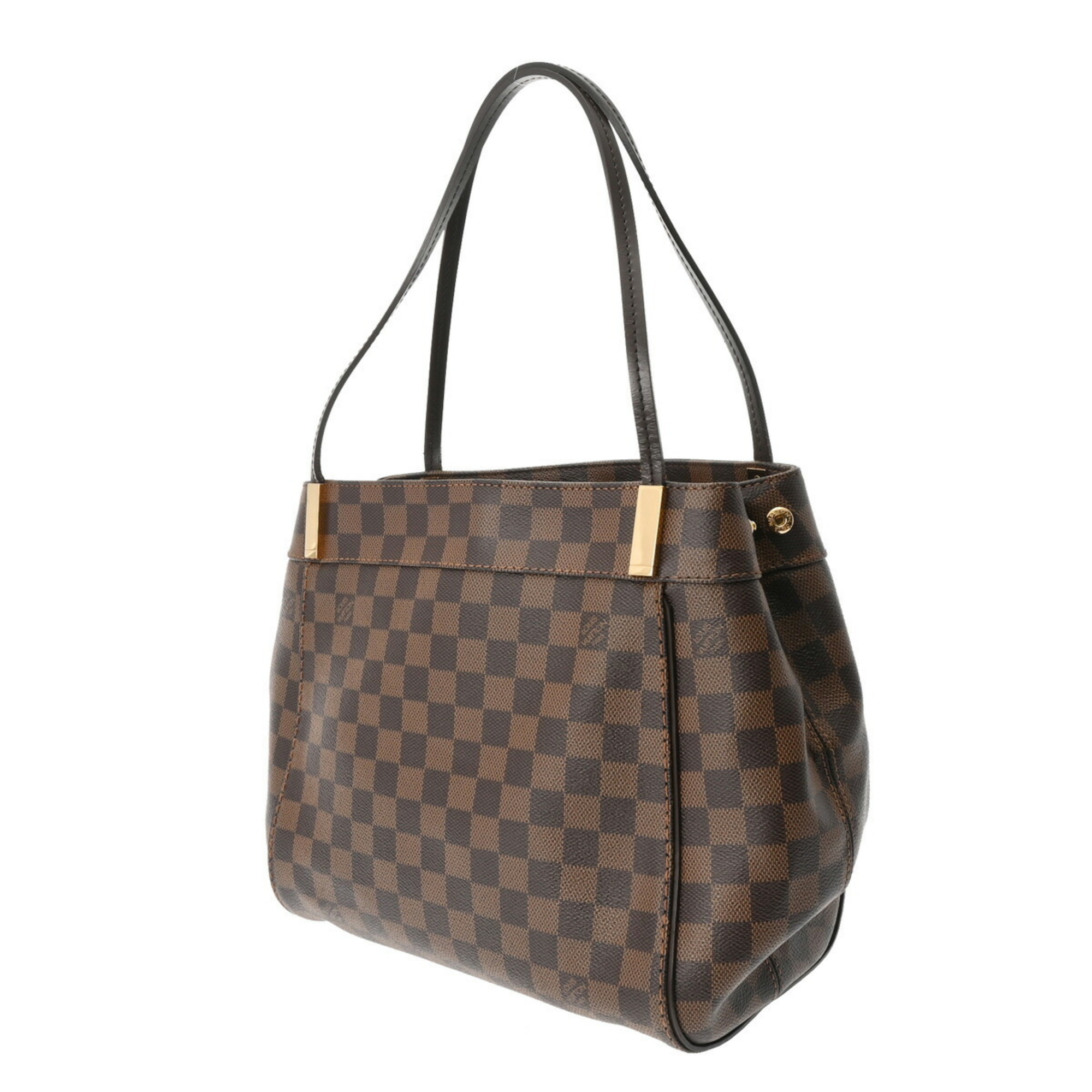 LOUIS VUITTON Damier Marble PM Brown N41215 Women's Canvas Handbag