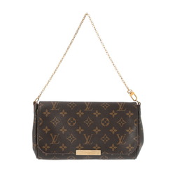 LOUIS VUITTON Louis Vuitton Monogram Favorite MM Brown M40718 Women's Canvas Shoulder Bag