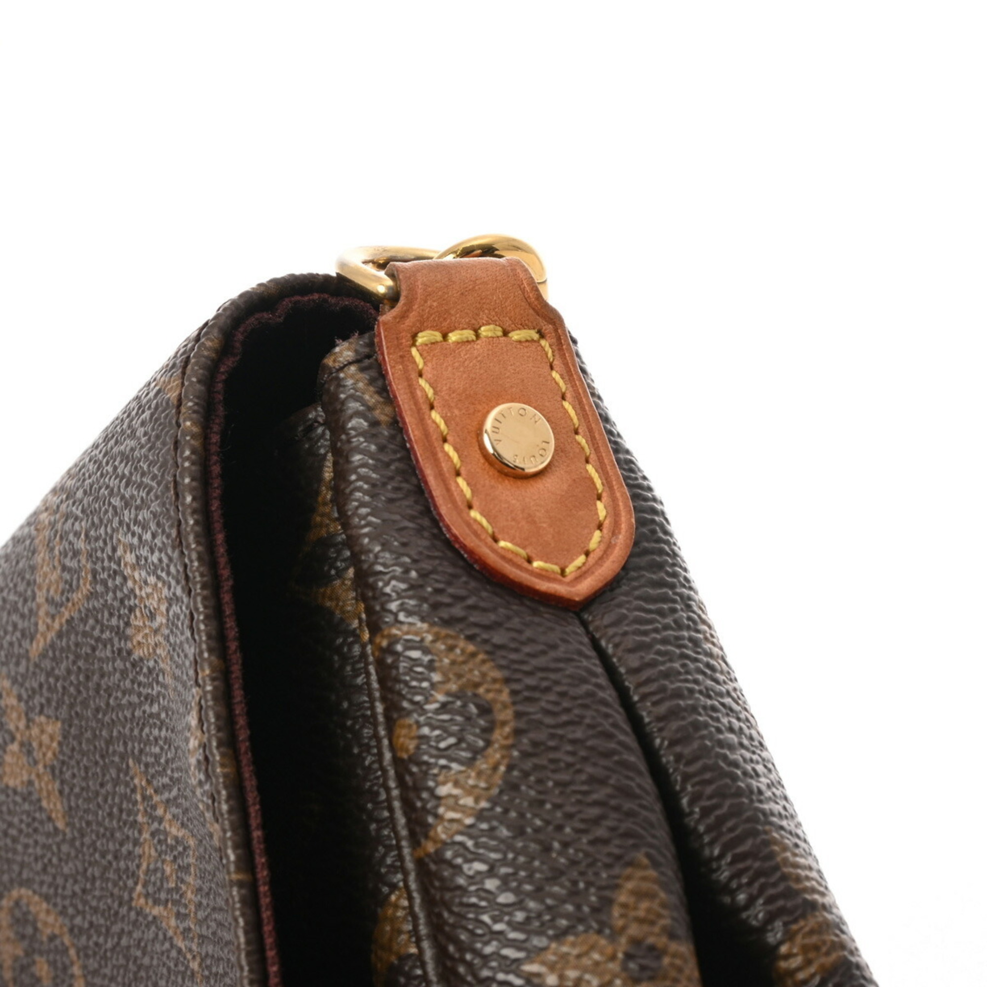 LOUIS VUITTON Louis Vuitton Monogram Favorite MM Brown M40718 Women's Canvas Shoulder Bag