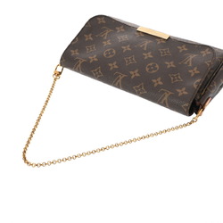 LOUIS VUITTON Louis Vuitton Monogram Favorite MM Brown M40718 Women's Canvas Shoulder Bag