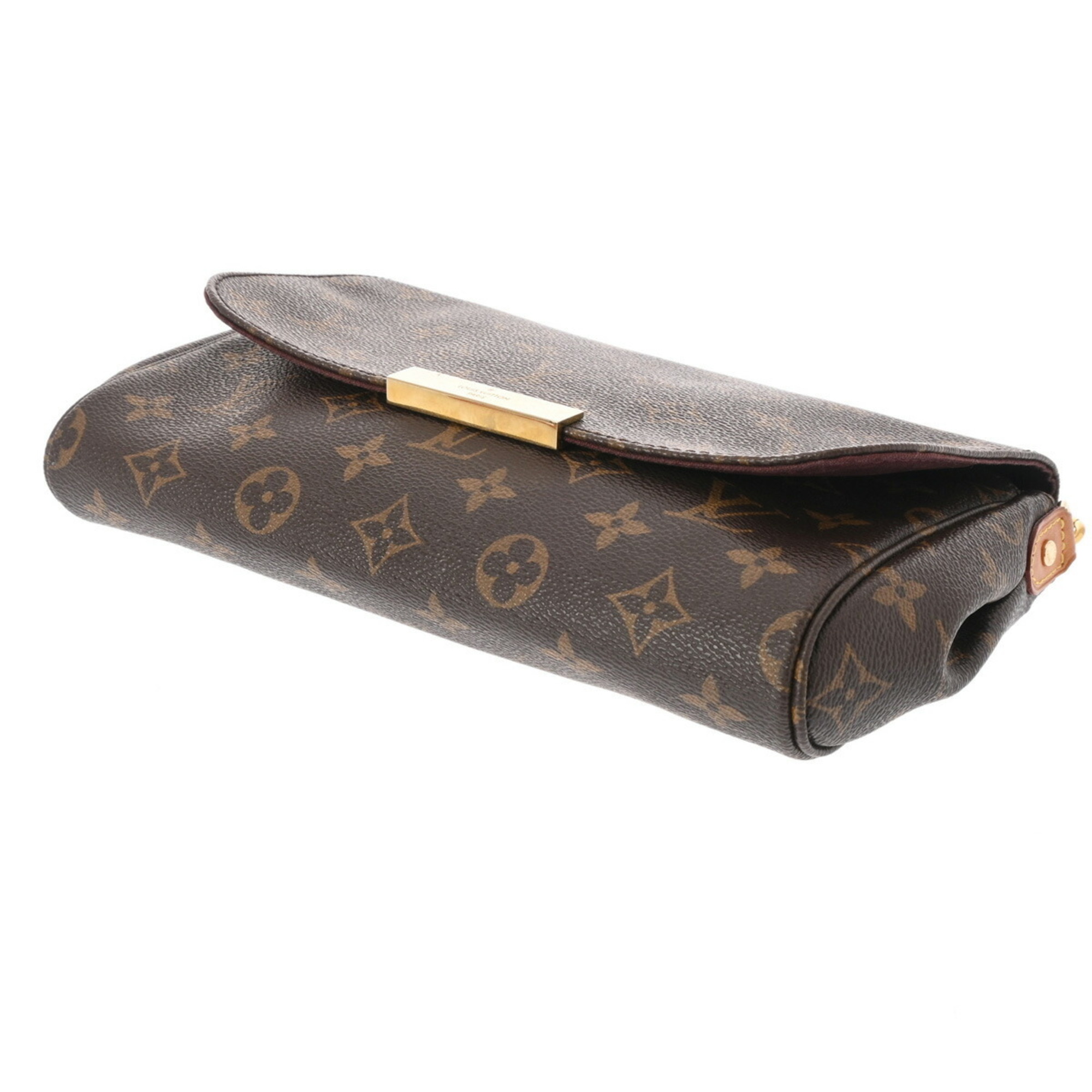 LOUIS VUITTON Louis Vuitton Monogram Favorite MM Brown M40718 Women's Canvas Shoulder Bag