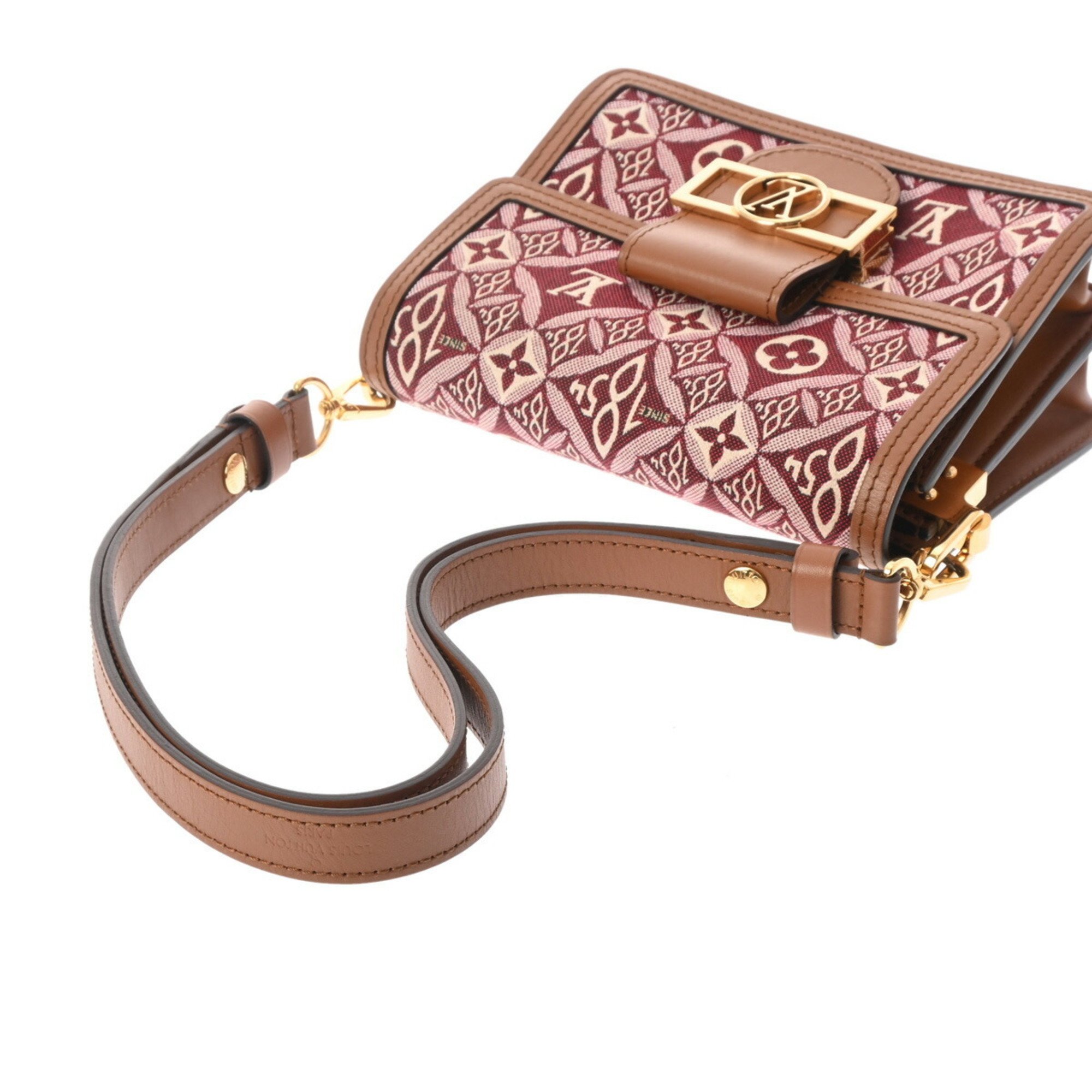 LOUIS VUITTON Louis Vuitton Monogram Jacquard Dauphine MINI Pink M57172 Women's Shoulder Bag