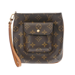 LOUIS VUITTON Louis Vuitton Monogram Partition Brown M51901 Women's Canvas Pouch