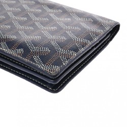 GOYARD Richelieu Herringbone Navy Unisex PVC/Leather Long Wallet