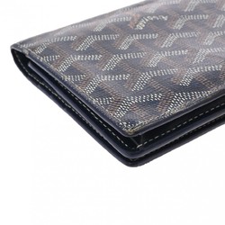 GOYARD Richelieu Herringbone Navy Unisex PVC/Leather Long Wallet