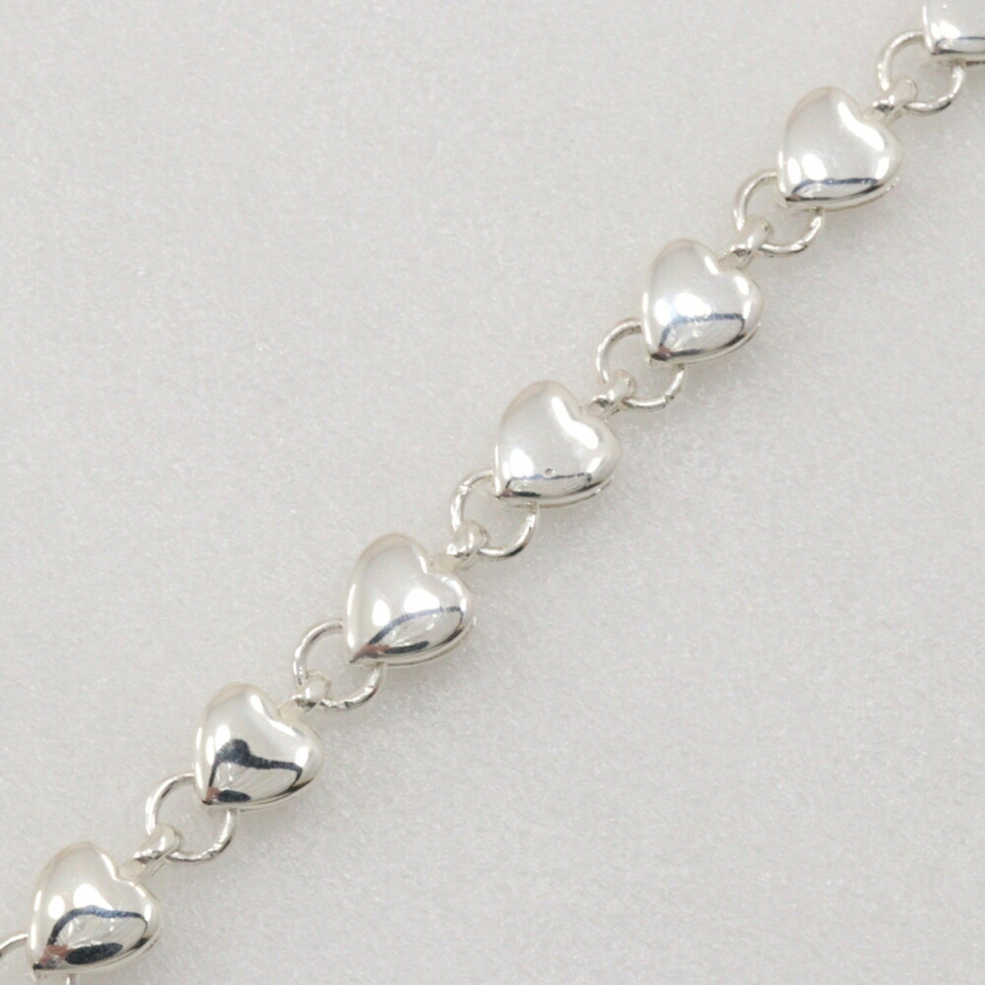 Tiffany TIFFANY&Co. Puff heart bracelet Silver 925 Heart Approx. 7.0g Ladies