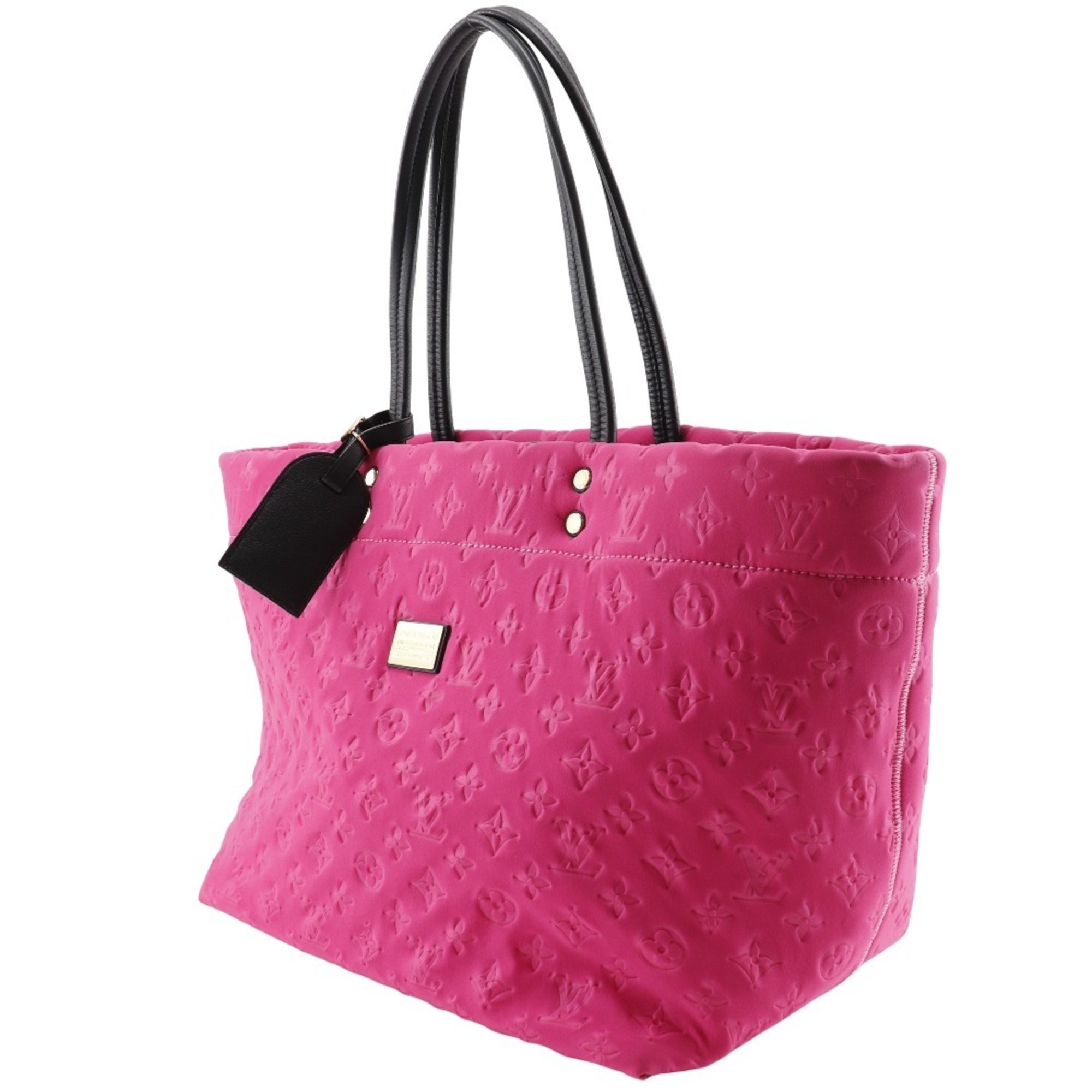 Louis Vuitton LOUIS VUITTON Scuba MM Tote Bag 2009 Cruise Line M92802 x Microfiber Fuchsia 2008 Pink RC4058 Women's