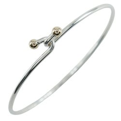 Tiffany TIFFANY&Co. Hook & Eye Bangle Silver 925 x K14 Yellow Gold Approx. 6.5g Women's