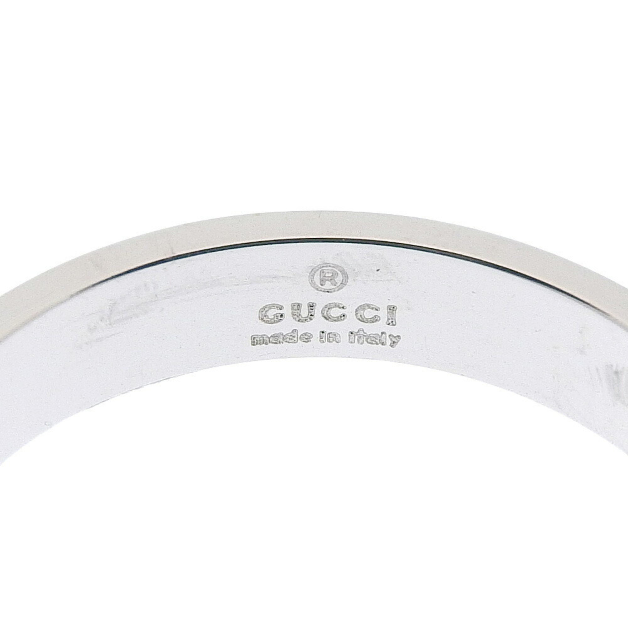 Gucci Icon Ring Size 19 Ring/Finger K18 White Gold Approx. 4.3g ring Men's