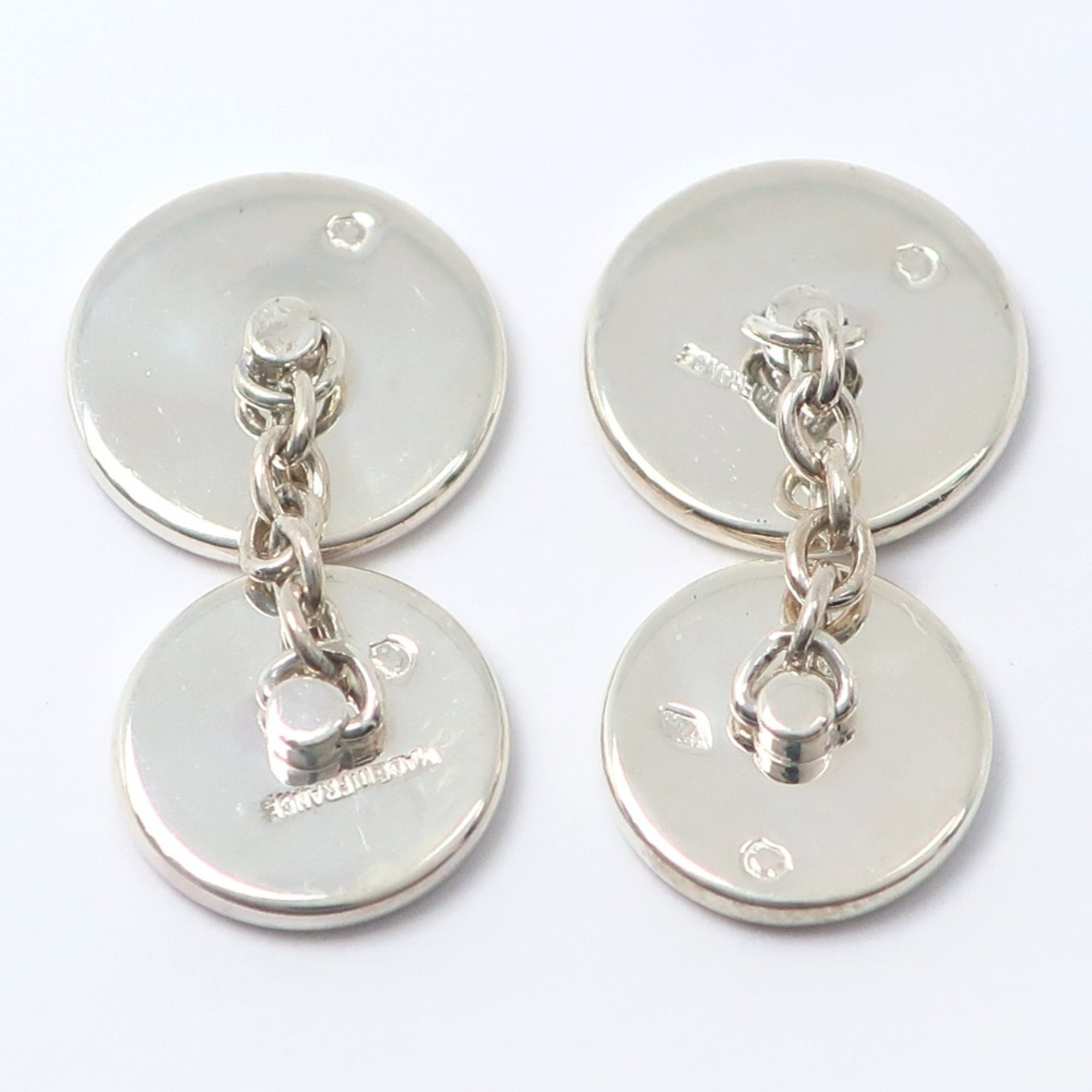 HERMES Serie Cufflinks Silver 925 Men's