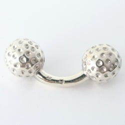 HERMES Golf ball cufflinks Silver 925 Men's