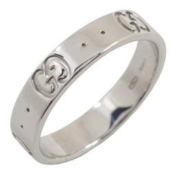 Gucci Icon size 9.5 ring, K18 white gold, approx. 3.3g, icon for women