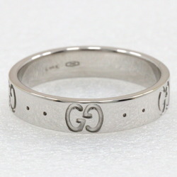 Gucci Icon size 9.5 ring, K18 white gold, approx. 3.3g, icon for women