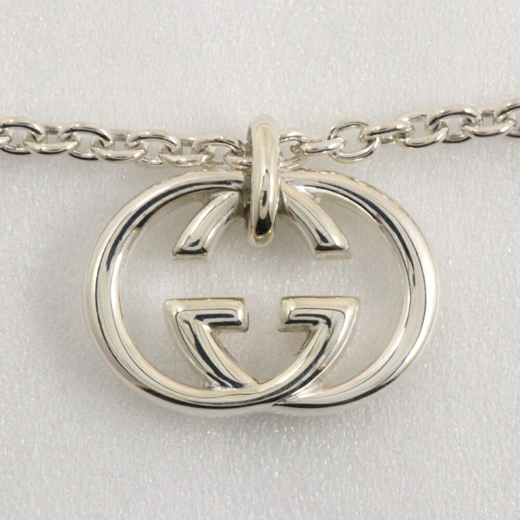 Gucci Interlocking G Necklace Silver 925 Approx. 25.8g Unisex