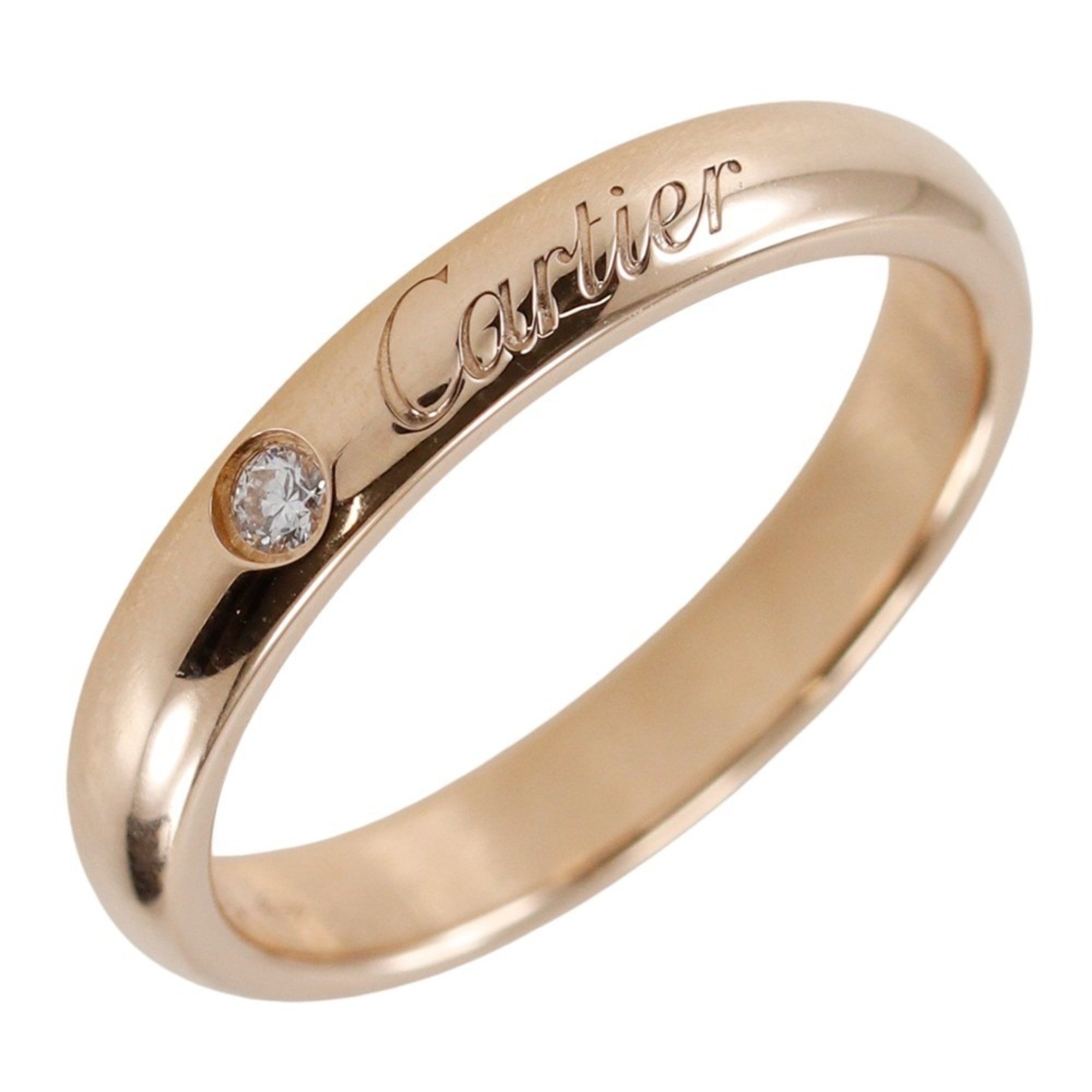 Cartier C Do Wedding size 8 ring B4232300 K18 pink gold x diamond approx. 3.0g ladies