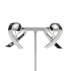 Tiffany TIFFANY&Co. Loving Heart Earrings Large Paloma Picasso Silver 925 Approx. 12.4g heart Ladies