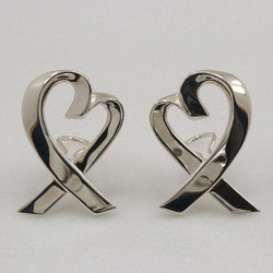 Tiffany TIFFANY&Co. Loving Heart Earrings Large Paloma Picasso Silver 925 Approx. 12.4g heart Ladies