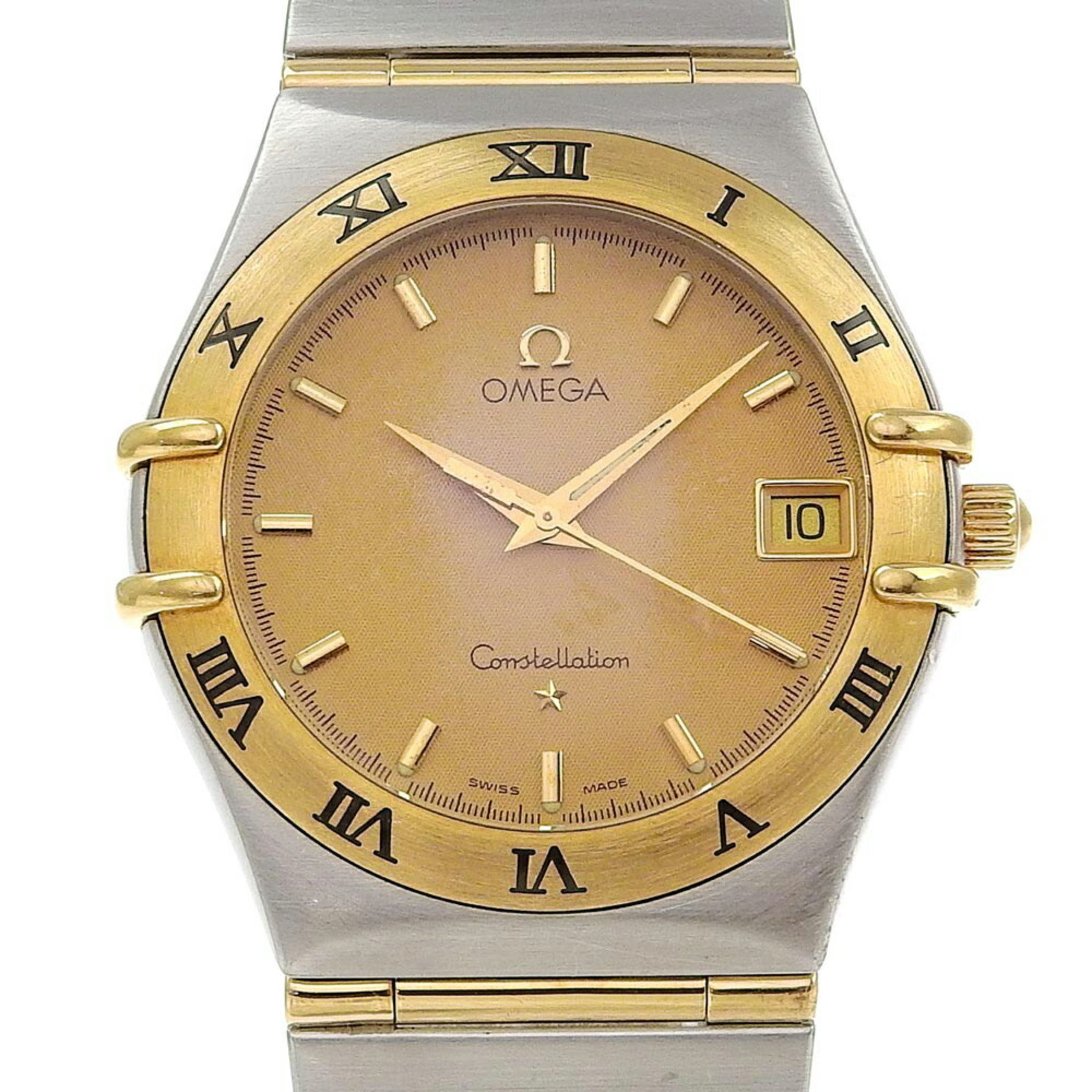 OMEGA Constellation watch cal.1532 1212.10 Stainless steel x YG Quartz Analog display Gold dial Men's