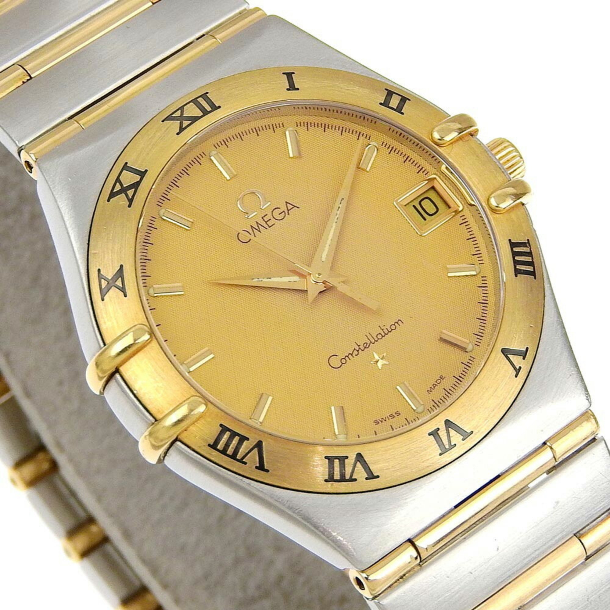 OMEGA Constellation watch cal.1532 1212.10 Stainless steel x YG Quartz Analog display Gold dial Men's