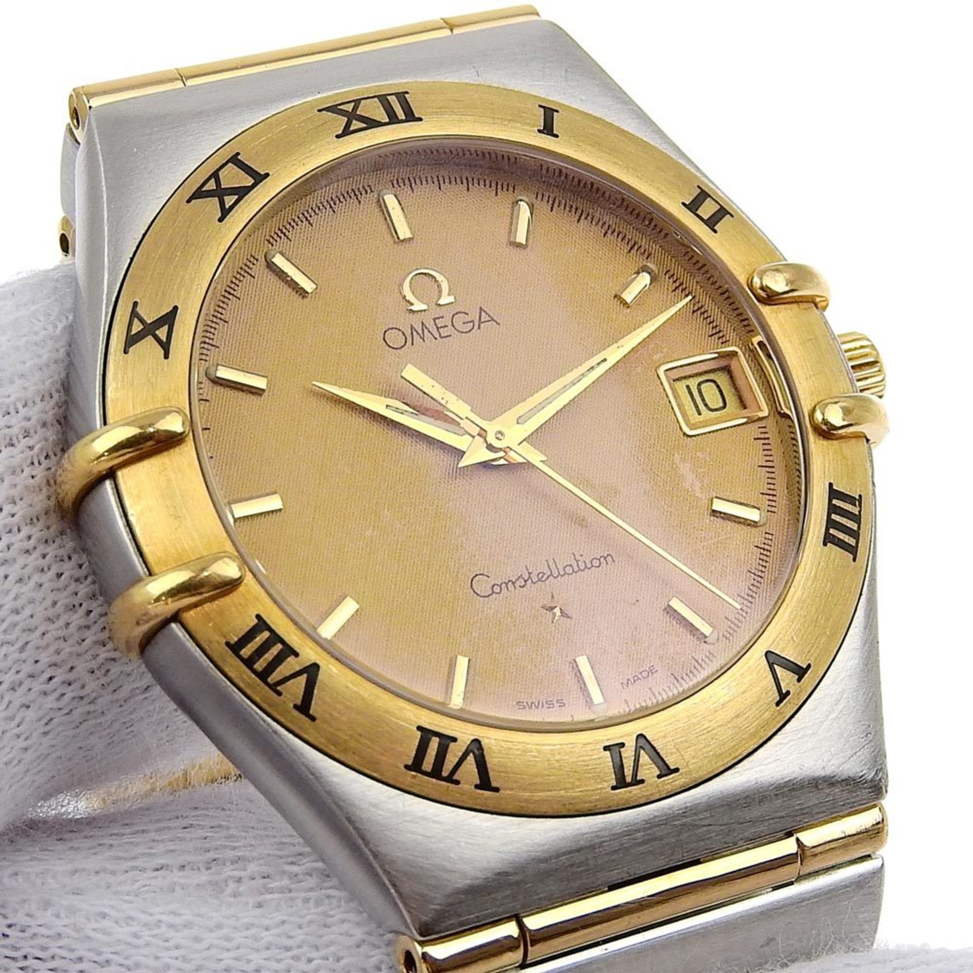 OMEGA Constellation watch cal.1532 1212.10 Stainless steel x YG Quartz Analog display Gold dial Men's