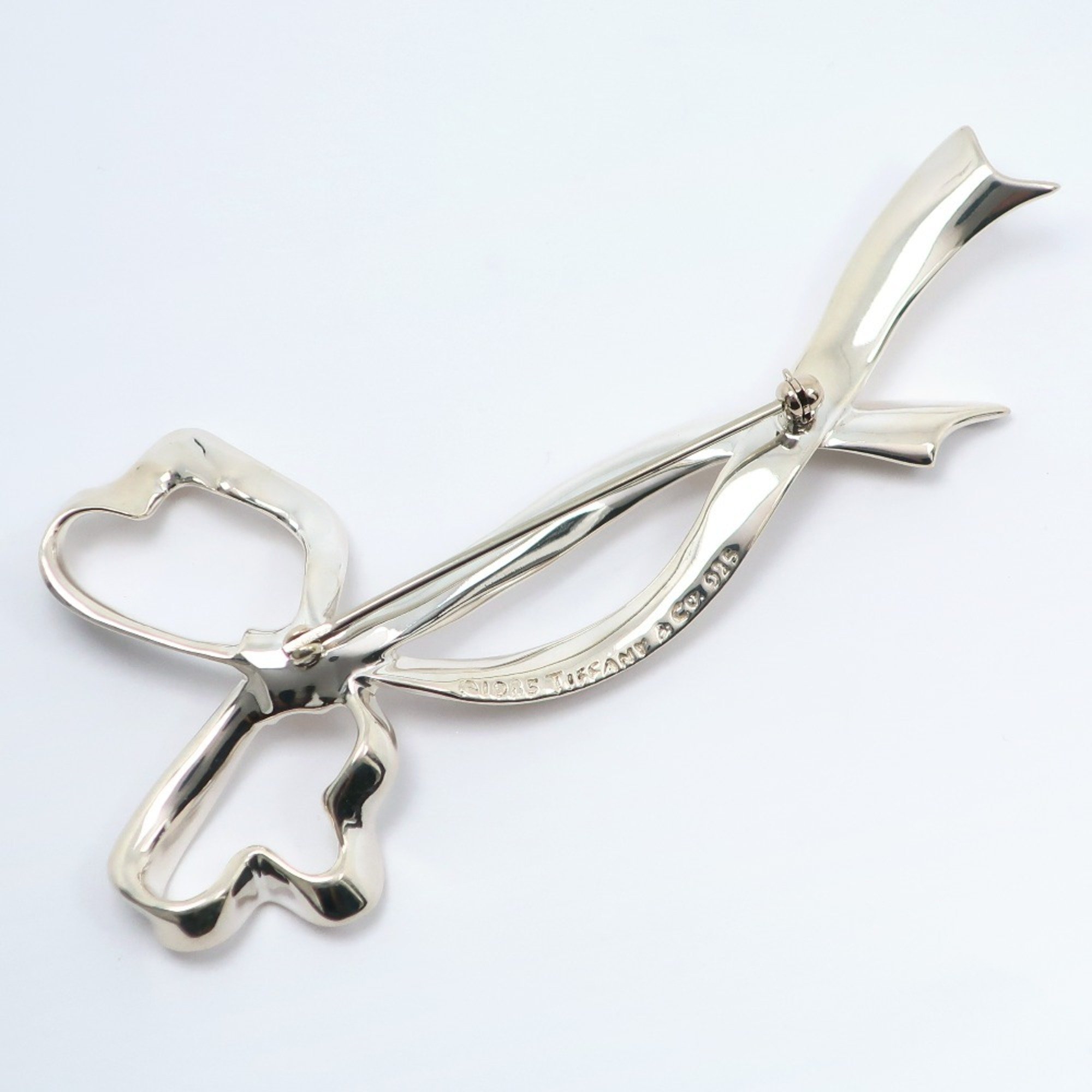 Tiffany TIFFANY&Co. Ribbon Brooch Silver 925 Approx. 13.7g Ladies