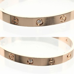 Cartier Love Bracelet K18 PG Pink Gold 4P Diamond Approx. 32.81g