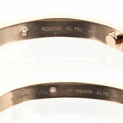 Cartier Love Bracelet K18 PG Pink Gold 4P Diamond Approx. 32.81g