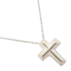 Tiffany TIFFANY&Co. Tenderness Heart Cross Necklace Paloma Picasso Silver 925 Approx. 3.4g Women's