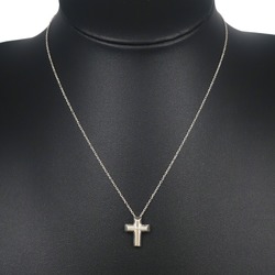 Tiffany TIFFANY&Co. Tenderness Heart Cross Necklace Paloma Picasso Silver 925 Approx. 3.4g Women's