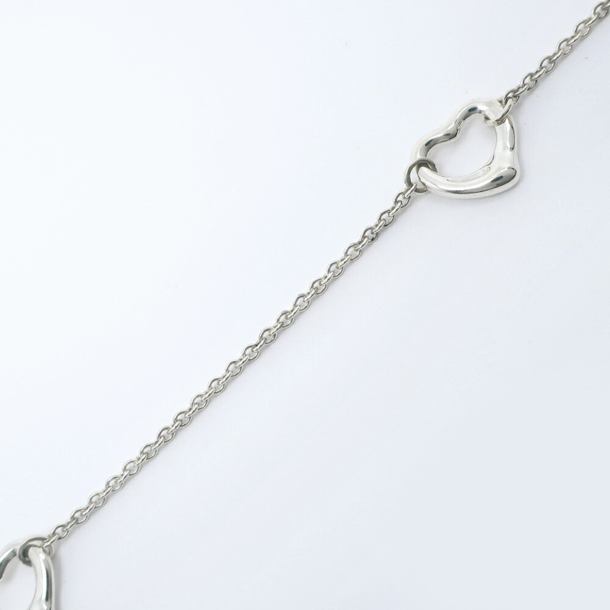 Tiffany TIFFANY&Co. Heart 3P Bracelet Elsa Peretti Silver 925 Approx. 3.0g Open Women's