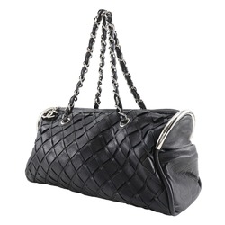 Chanel CHANEL Chain bag Tote Matelasse Coco mark Lambskin Black A5 Women's