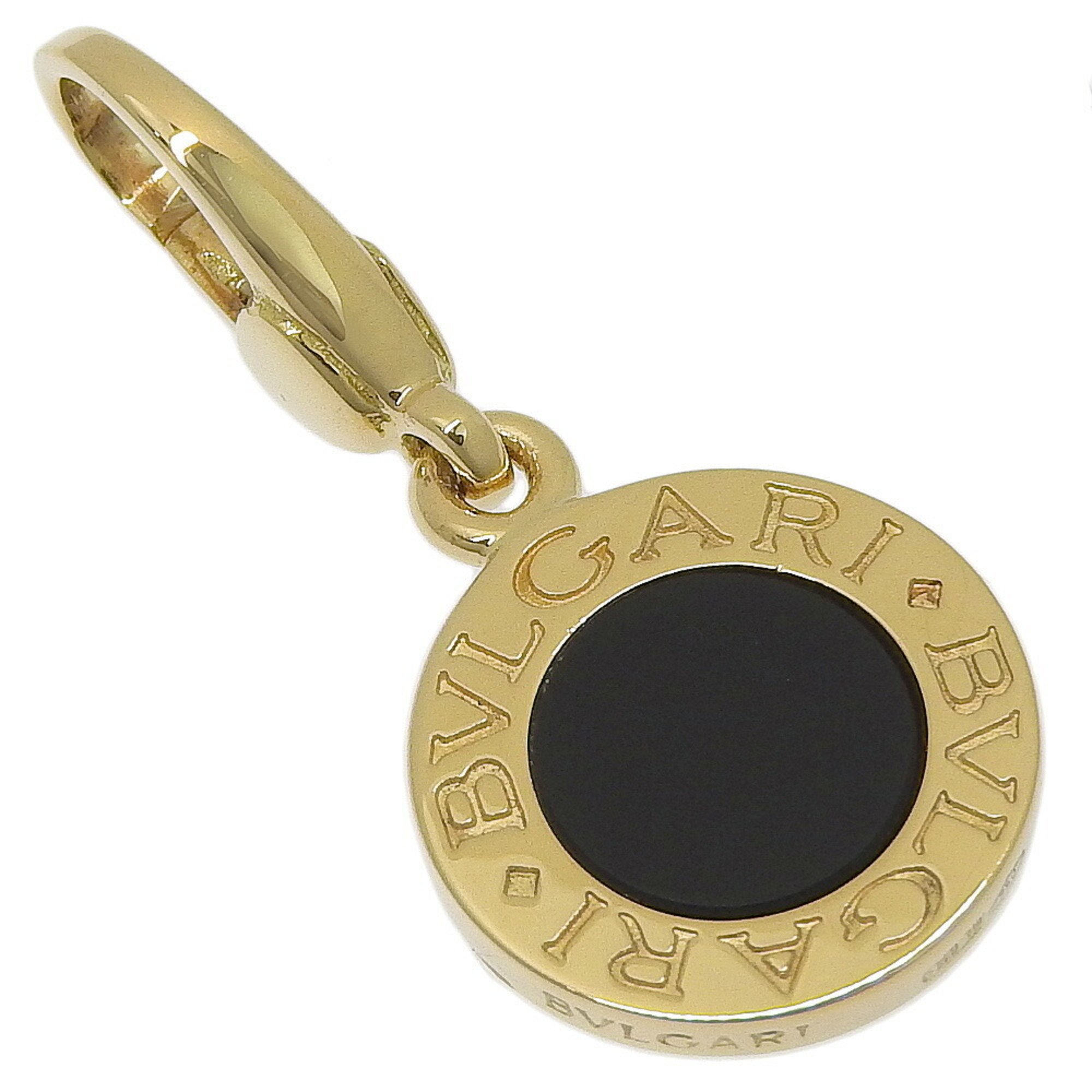 BVLGARI Pendant Top K18 Yellow Gold x Onyx Approx. 3.9g Bvlgari Unisex W153124304