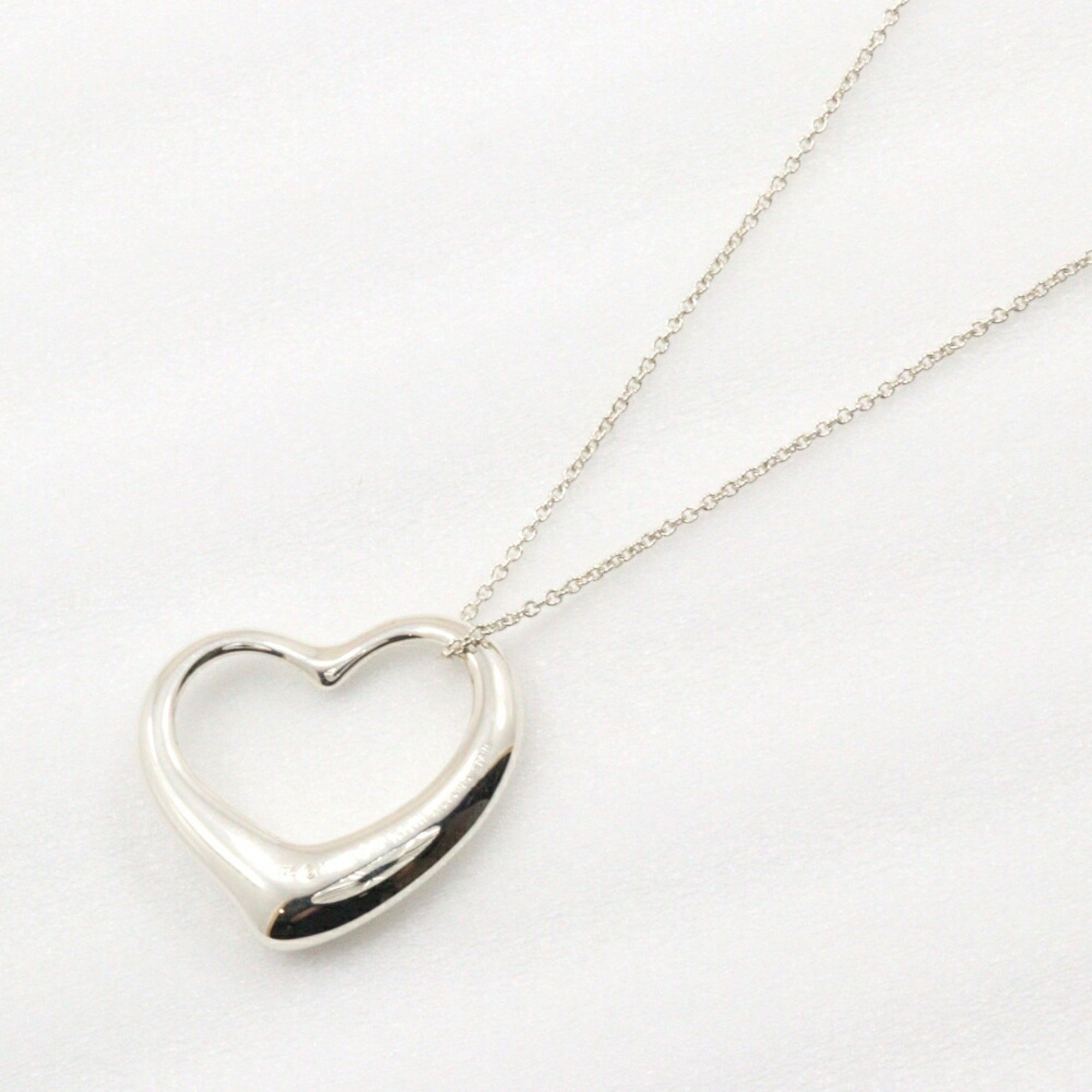 Tiffany & Co. Elsa Peretti Open Heart Large Necklace, Silver 925, approx. 16.1g, Women's, I213023132